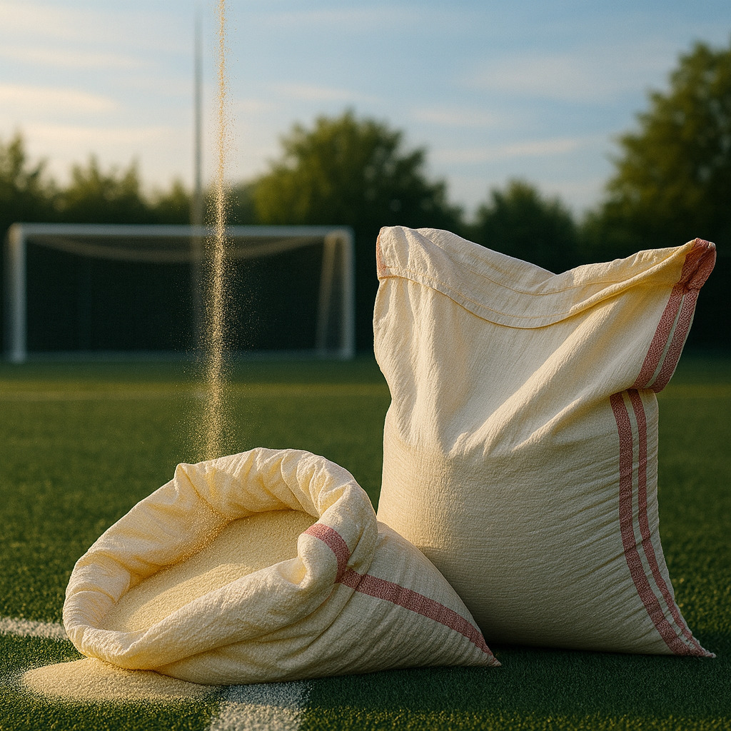 Arena sílice para canchas sintéticas de fútbol en Colombia